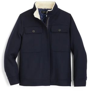 JCrew Oversize wool Melton blend workwear jacket